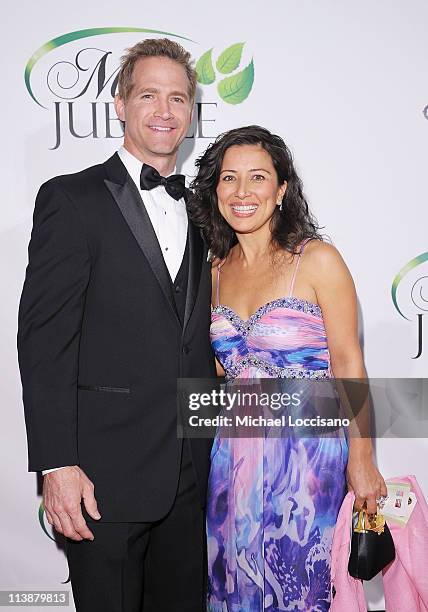 The Mint Jubilee co-founder Matt Battaglia and his wife Tina Battaglia attend The Mint Jubilee at The Palace Theatre on May 6, 2011 in Louisville,...