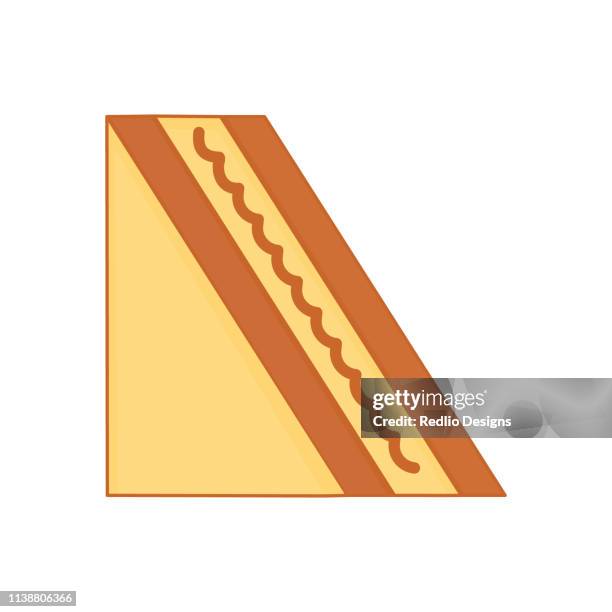 stockillustraties, clipart, cartoons en iconen met sandwich icoon - club sandwich