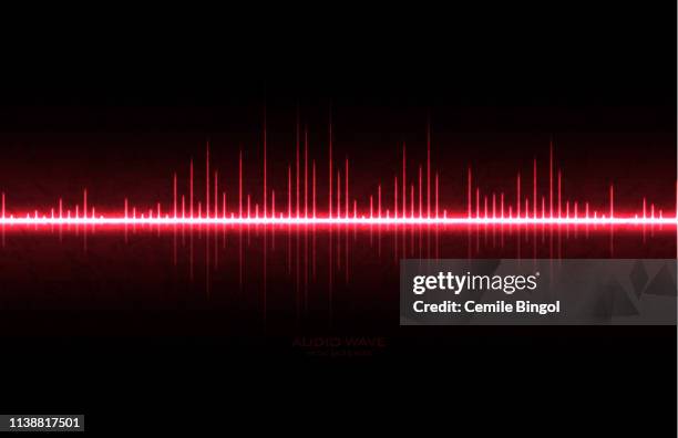 music sound waves background - radio wave stock illustrations