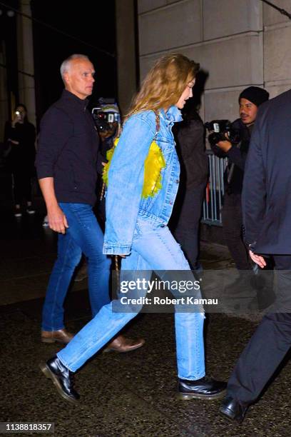 Gigi Hadid seen out and about in Manhattan on April 22, 2019 in New York City.