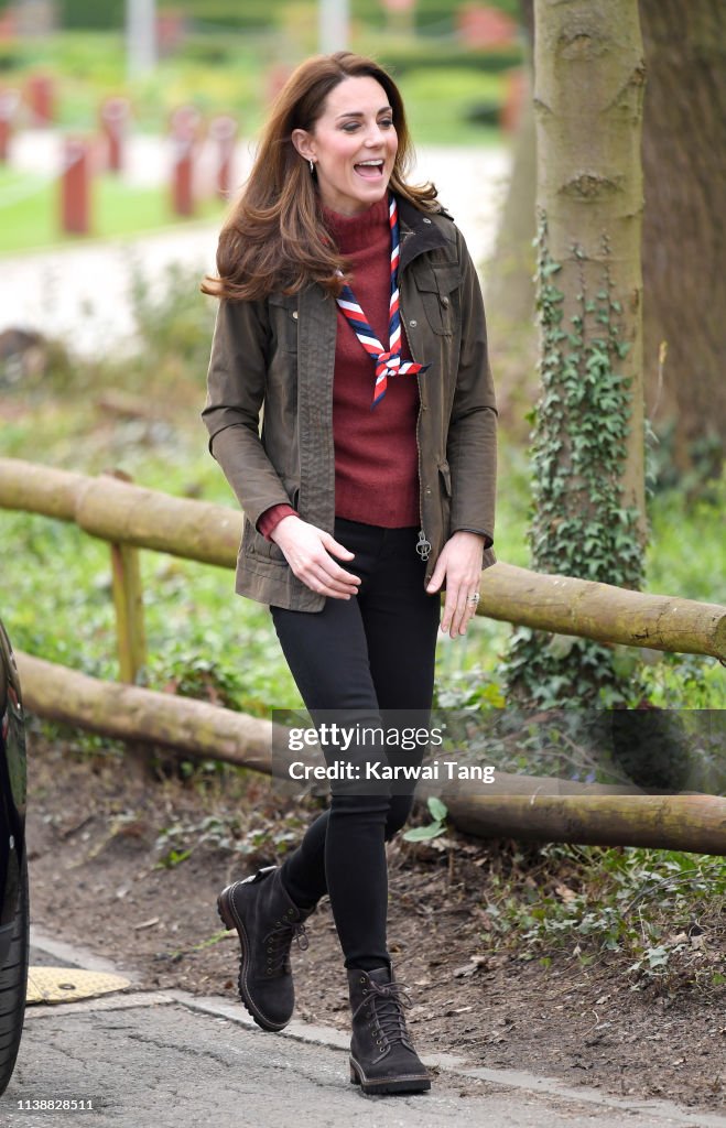 The Duchess Of Cambridge Visits The Scout's Early Years Pilot At Gilwell Park