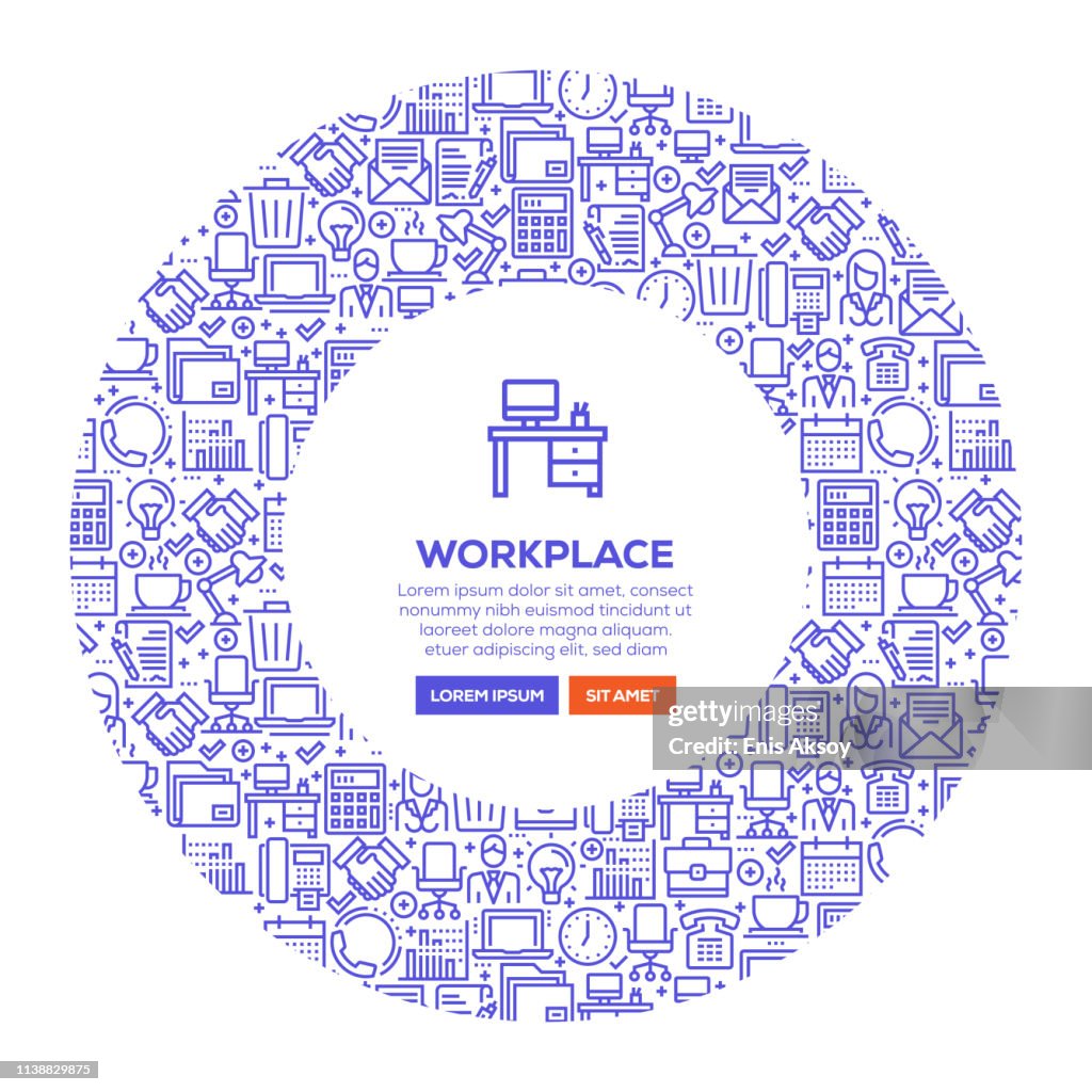 Workplace Banner High-Res Vector Graphic - Getty Images