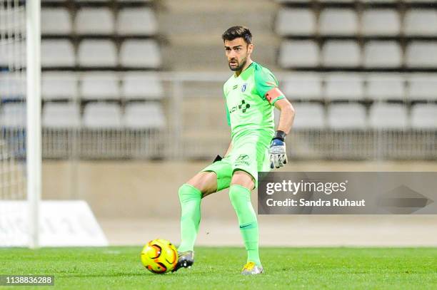 Vincent Demarconnay of Paris FC during the Ligue 2 match between Paris FC and Valenciennes FC at Stade Charlety on April 22, 2019 in Paris, France.