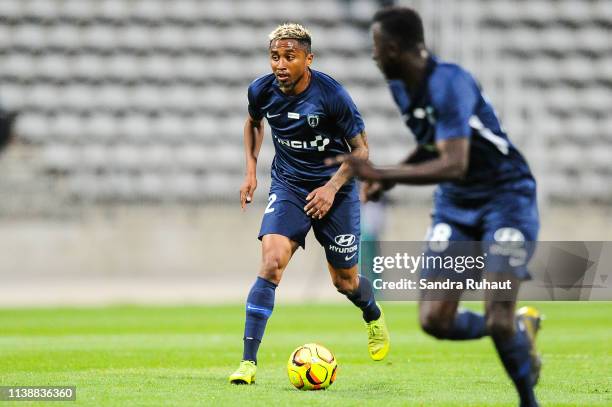 Lalaina Nomenjanahary of Paris FC during the Ligue 2 match between Paris FC and Valenciennes FC at Stade Charlety on April 22, 2019 in Paris, France.