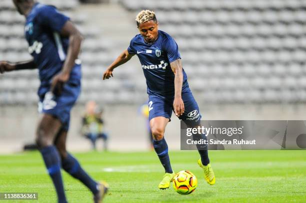 Lalaina Nomenjanahary of Paris FC during the Ligue 2 match between Paris FC and Valenciennes FC at Stade Charlety on April 22, 2019 in Paris, France.