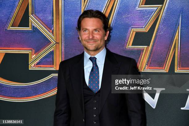 Bradley Cooper attends the World Premiere of Walt Disney Studios Motion Pictures "Avengers: Endgame" at Los Angeles Convention Center on April 22,...
