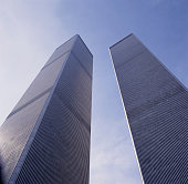The World Trade Center Twin Towers in 1991