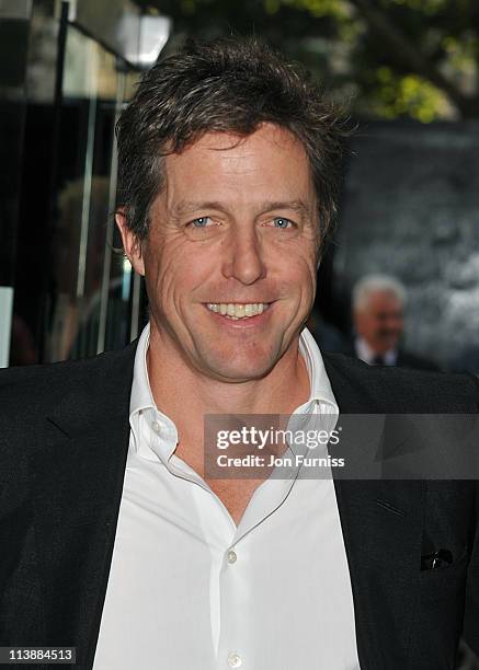 Hugh Grant attends the European premiere of 'Fire in Babylon' at Odeon Leicester Square on May 9, 2011 in London, England.