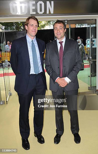 Benn Elliot and Ben Goldsmith attend the European premiere of 'Fire in Babylon' at Odeon Leicester Square on May 9, 2011 in London, England.