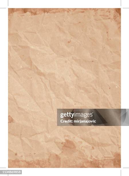 hintergrund der alten papierstruktur - runzlig stock-grafiken, -clipart, -cartoons und -symbole