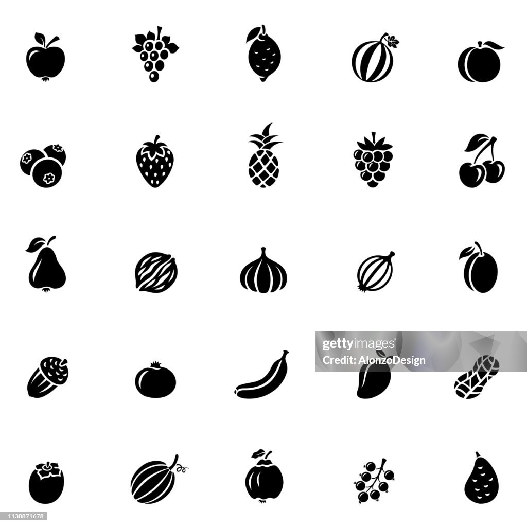 Fruit Icon Set