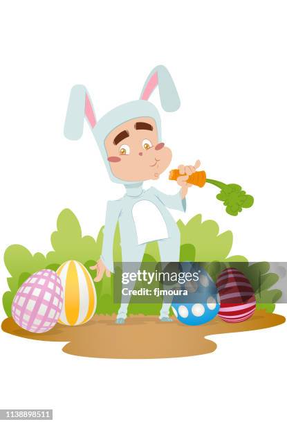 ready to start easter - kitchen front view stock illustrations