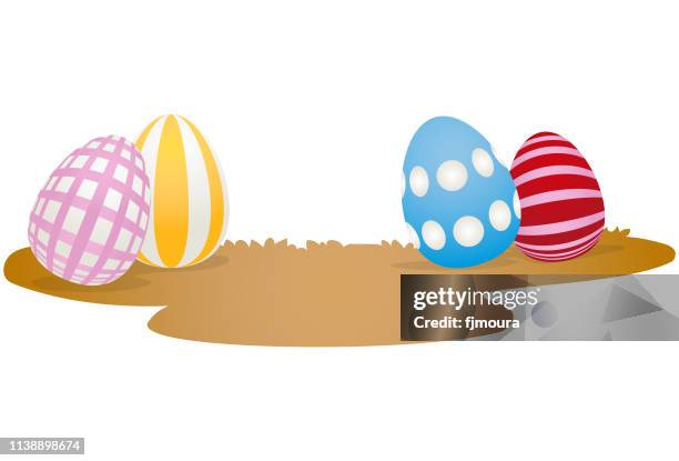 ready to start easter - kitchen front view stock illustrations