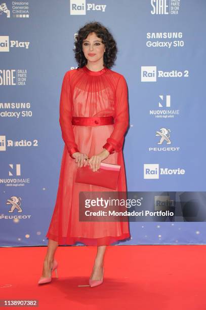 Italiana actress Jasmine Trinca during the red carpet of the 64th edition of the David di Donatello. Rome , March 27th, 2019