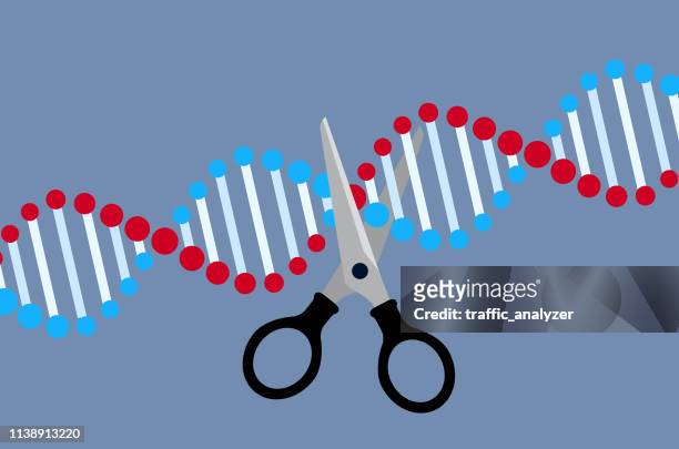 crispr - gene editing - viral infection stock illustrations