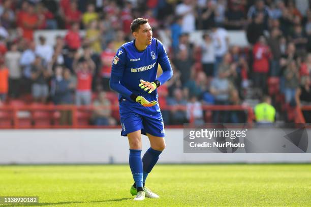 Costel Pantilimon of Nottingham Forest during the Sky Bet Championship match between Nottingham Forest and Middlesbrough at the City Ground,...