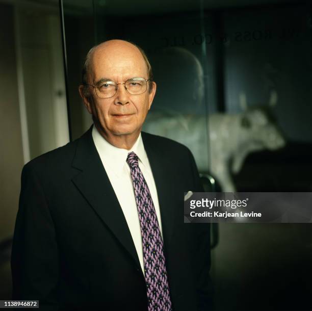 Investor Wilbur Ross poses for a portrait at his office on September 24, 2002 in New York City, New York.