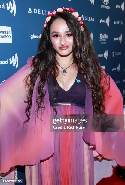 Jazz Jennings attends the 30th Annual GLAAD Media Awards Los Angeles at The Beverly Hilton Hotel on March 28, 2019 in Beverly Hills, California.