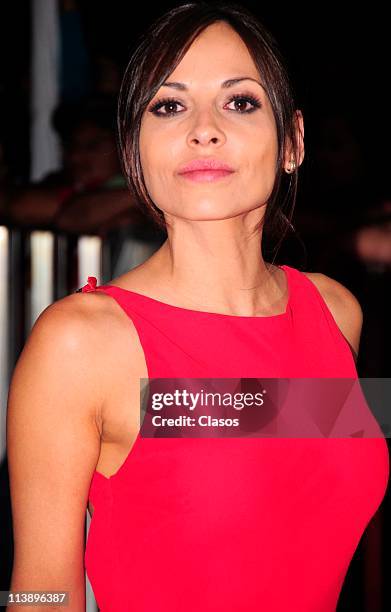 Red carpet for the Ariel Awards ceremony, who celebrates the best films made in Mexico. In this image: Elizabeth Cervantes on May 7, 2011 in Mexico...