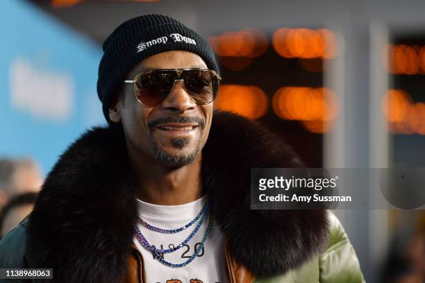 Snoop Dogg attends the Los Angeles Premiere Of Neon And Vice Studio's "The Beach Bum" at ArcLight Hollywood on March 28, 2019 in Hollywood,...