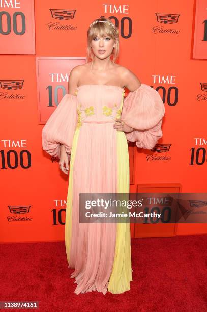 Taylor Swift attends the 2019 Time 100 Gala at Frederick P. Rose Hall, Jazz at Lincoln Center on April 23, 2019 in New York City.
