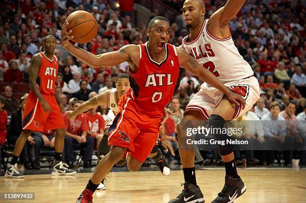 Playoffs: Atlanta Hawks Jeff Teague in action vs Chicago Bulls at United Center. Game 2. Chicago, IL 5/4/2011 CREDIT: Greg Nelson