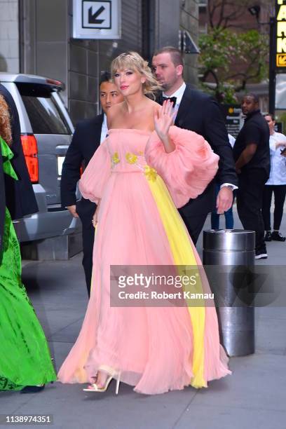 Taylor Swift attends the Times 100 Most Influential People red carpet event on April 23, 2019 in New York City.