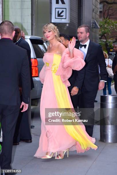 Taylor Swift attends the Times 100 Most Influential People red carpet event on April 23, 2019 in New York City.