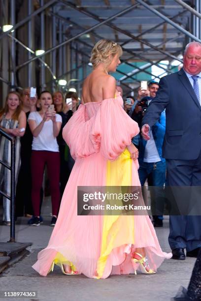 Taylor Swift attends the Times 100 Most Influential People red carpet event on April 23, 2019 in New York City.