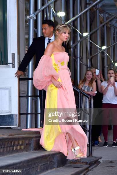 Taylor Swift attends the Times 100 Most Influential People red carpet event on April 23, 2019 in New York City.