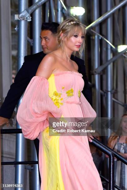 Taylor Swift attends the Times 100 Most Influential People red carpet event on April 23, 2019 in New York City.