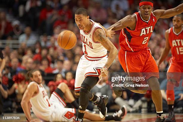 Playoffs: Chicago Bulls Derrick Rose in action vs Atlanta Hawks at United Center. Game 2. Chicago, IL 5/4/2011 CREDIT: Greg Nelson