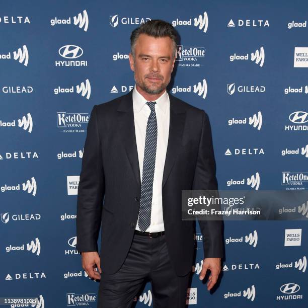 Josh Duhamel attends the 30th Annual GLAAD Media Awards at The Beverly Hilton Hotel on March 28, 2019 in Beverly Hills, California.