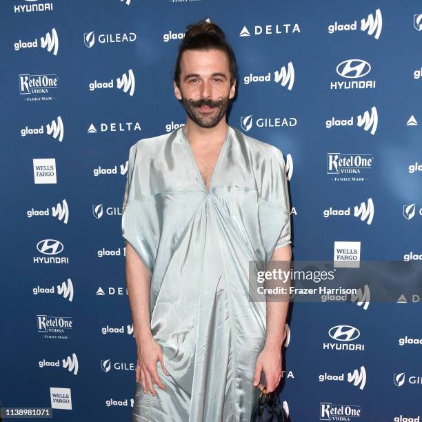 Jonathan Van Ness attends the 30th Annual GLAAD Media Awards at The Beverly Hilton Hotel on March 28, 2019 in Beverly Hills, California.