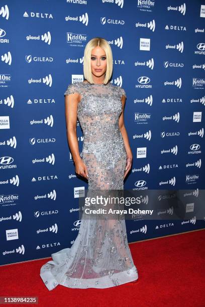 Gigi Gorgeous at the 30th Annual GLAAD Media Awards at The Beverly Hilton Hotel on March 28, 2019 in Beverly Hills, California.