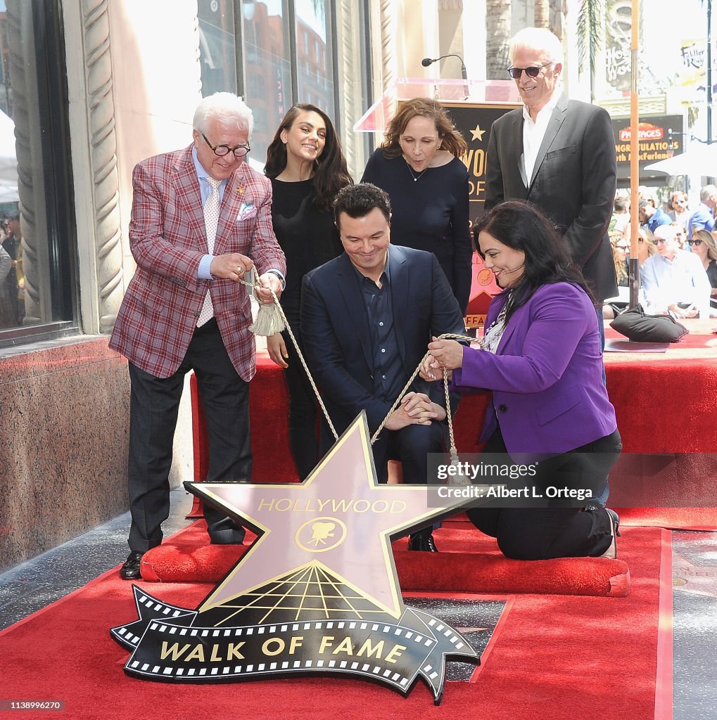 Seth MacFarlane Honored With Star On The Hollywood Walk Of Fame
