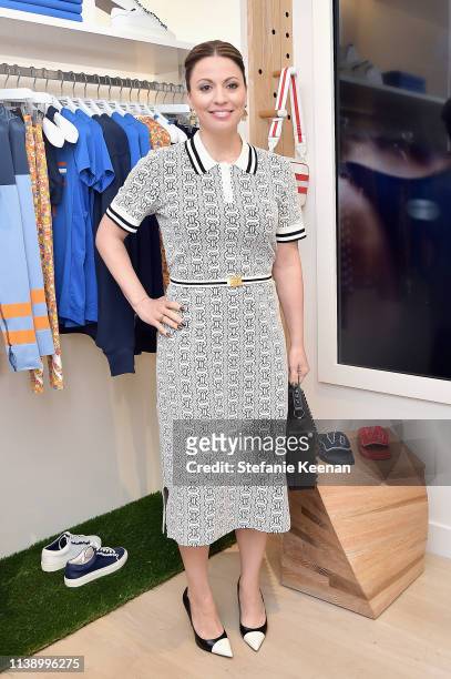 Kay Cannon attends Tory Burch & The Daily Celebrate Spring with Tory Burch Eau de Parfum at Tory Burch on April 23, 2019 in Beverly Hills, California.