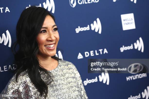 Michelle Kwan attends the 30th Annual GLAAD Media Awards at The Beverly Hilton Hotel on March 28, 2019 in Beverly Hills, California.