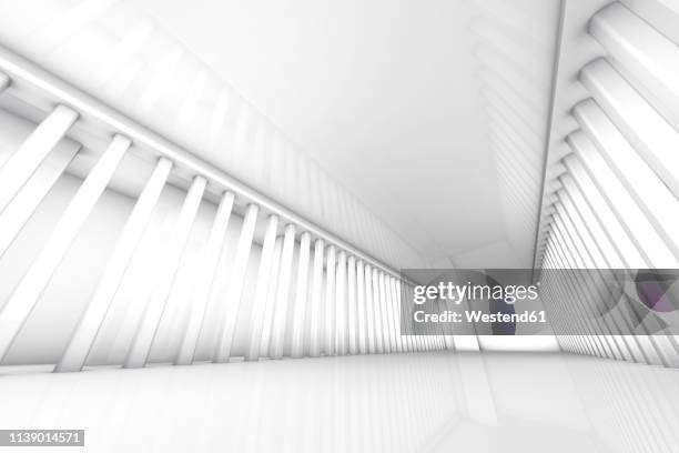 empty white room, 3d rendering - ceiling stock illustrations