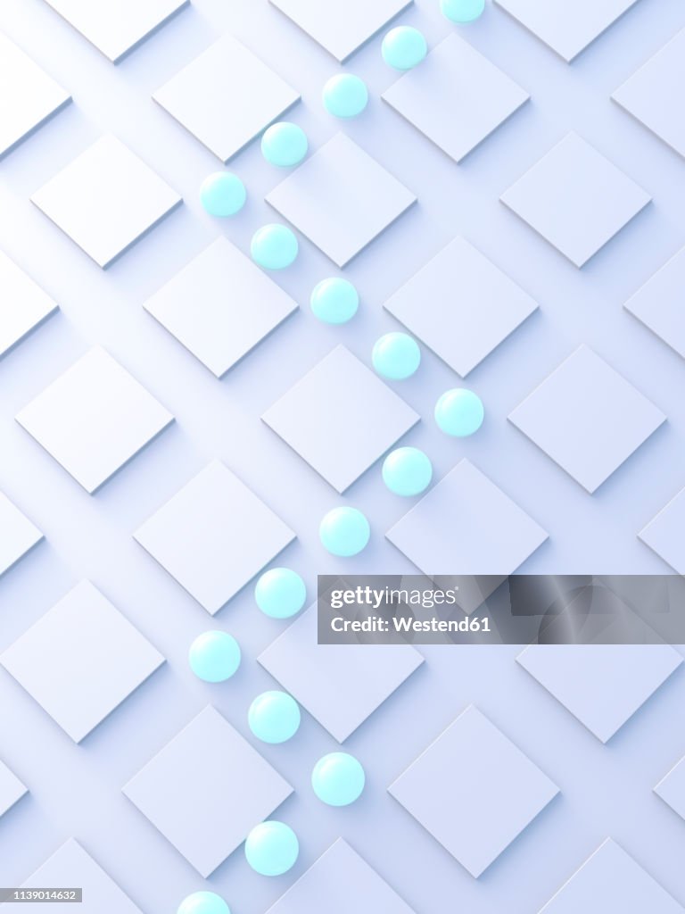 Pattern Ball 3d Balls Rolling In A Pattern 3d Rendering High-Res Vector Graphic - Getty ...