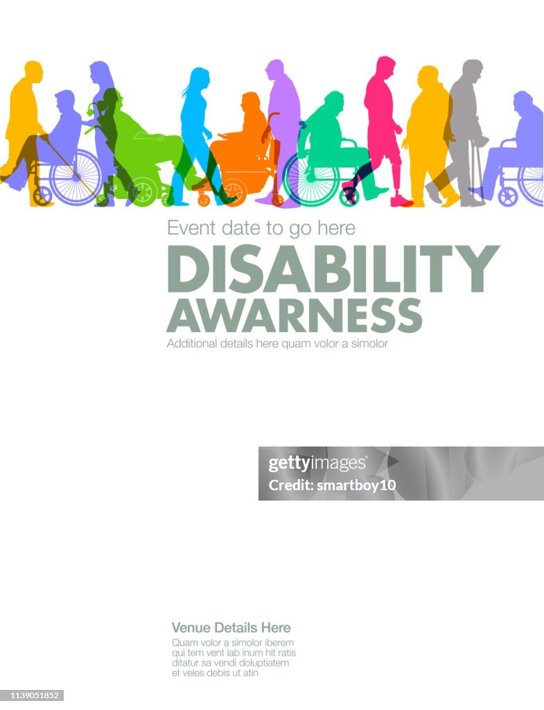Plantilla de diseño de concienciación sobre discapacidades