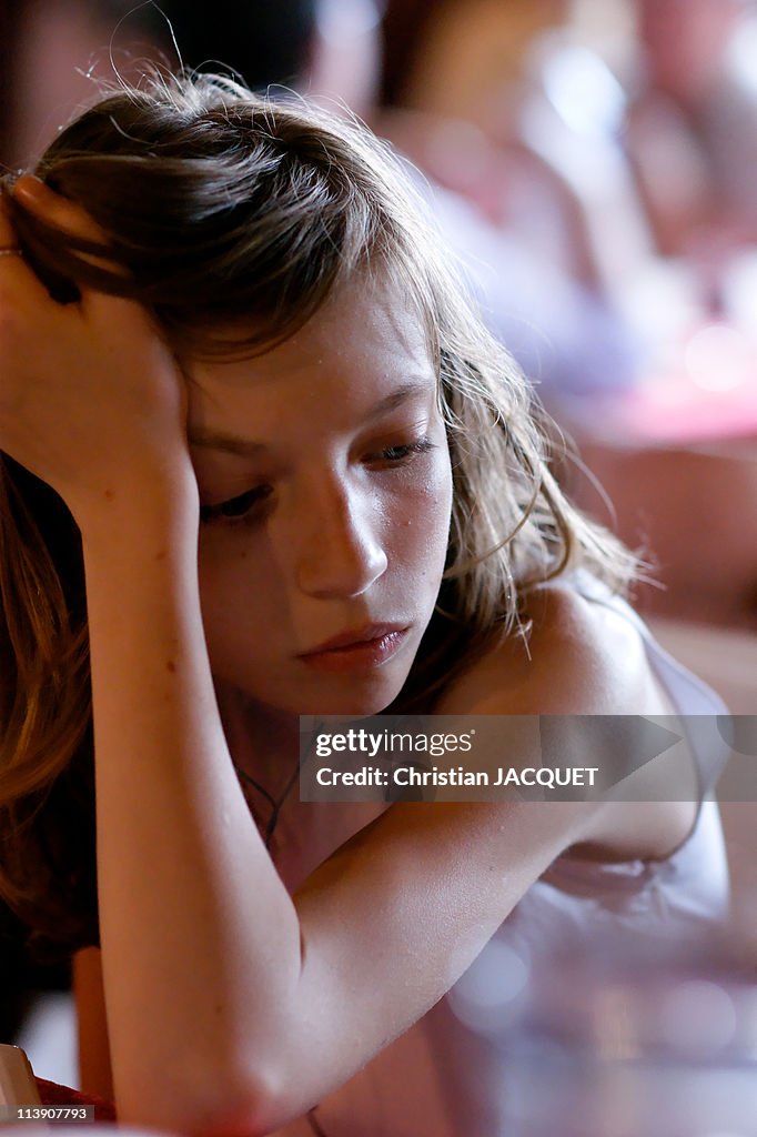 Girl pensive