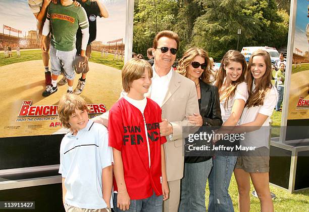 Arnold Schwarzenegger, Maria Shriver and family