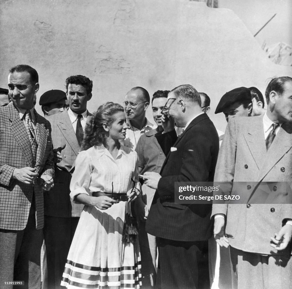 Josette Day At the First Cannes Film Festival In 1946