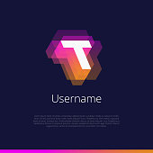 T, monogram logo.