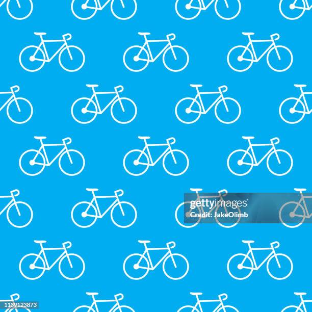bicycle pattern - handlebar stock illustrations