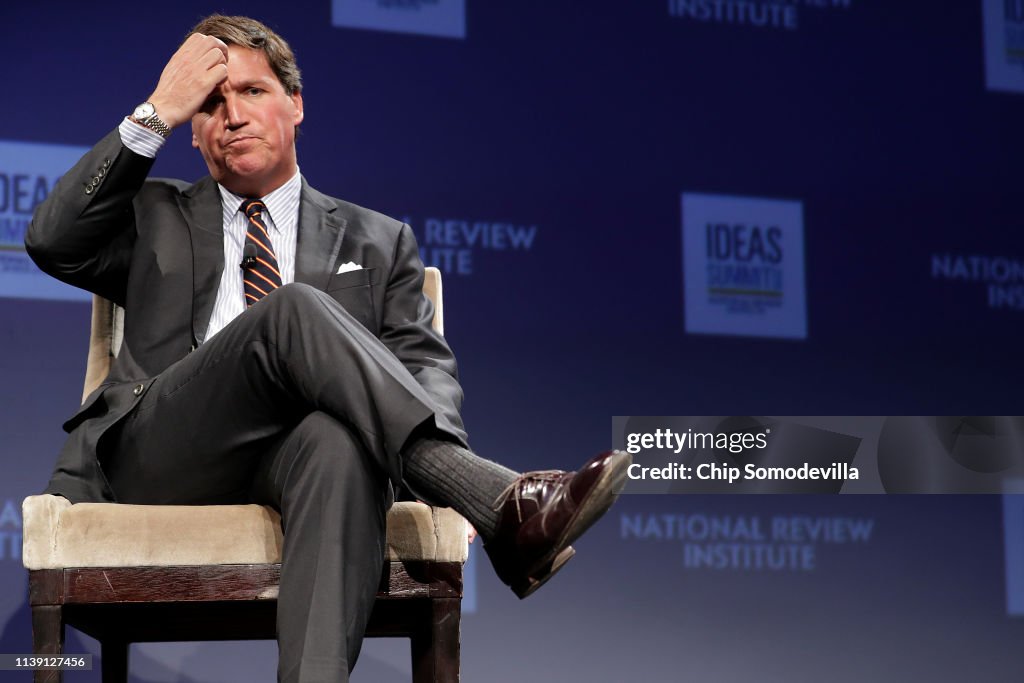 Fox News Host Tucker Carlson Appears At National Review Ideas Summit