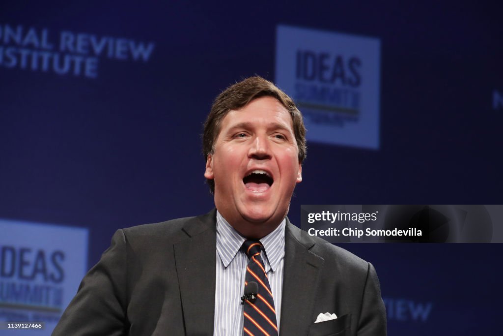 Fox News Host Tucker Carlson Appears At National Review Ideas Summit