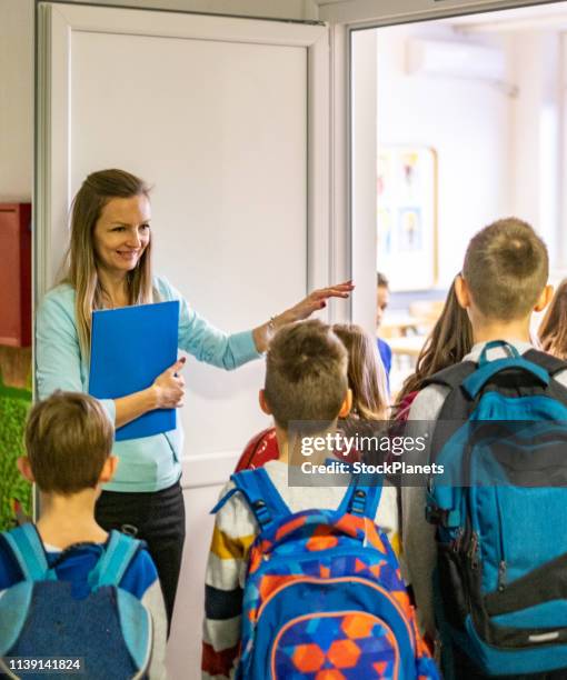 Entering Class Routine Kids Entering Classroom Photos and Premium High Res Pictures - Getty Images