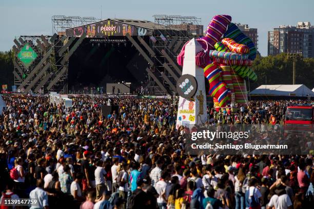 General view during day 1 of Lollapalooza Argentina 2019 at Hipódromo de San Isidro on March 29, 2019 in Buenos Aires, Argentina.